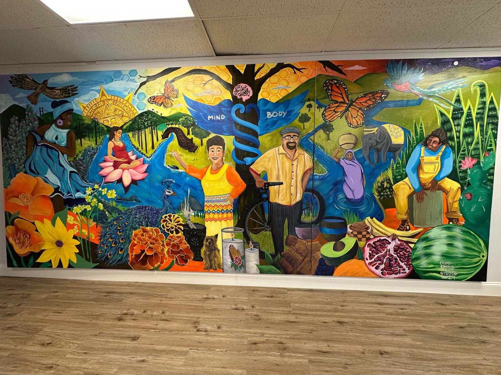La Concordia 'Mind & Body' mural celebrating cultural healing traditions